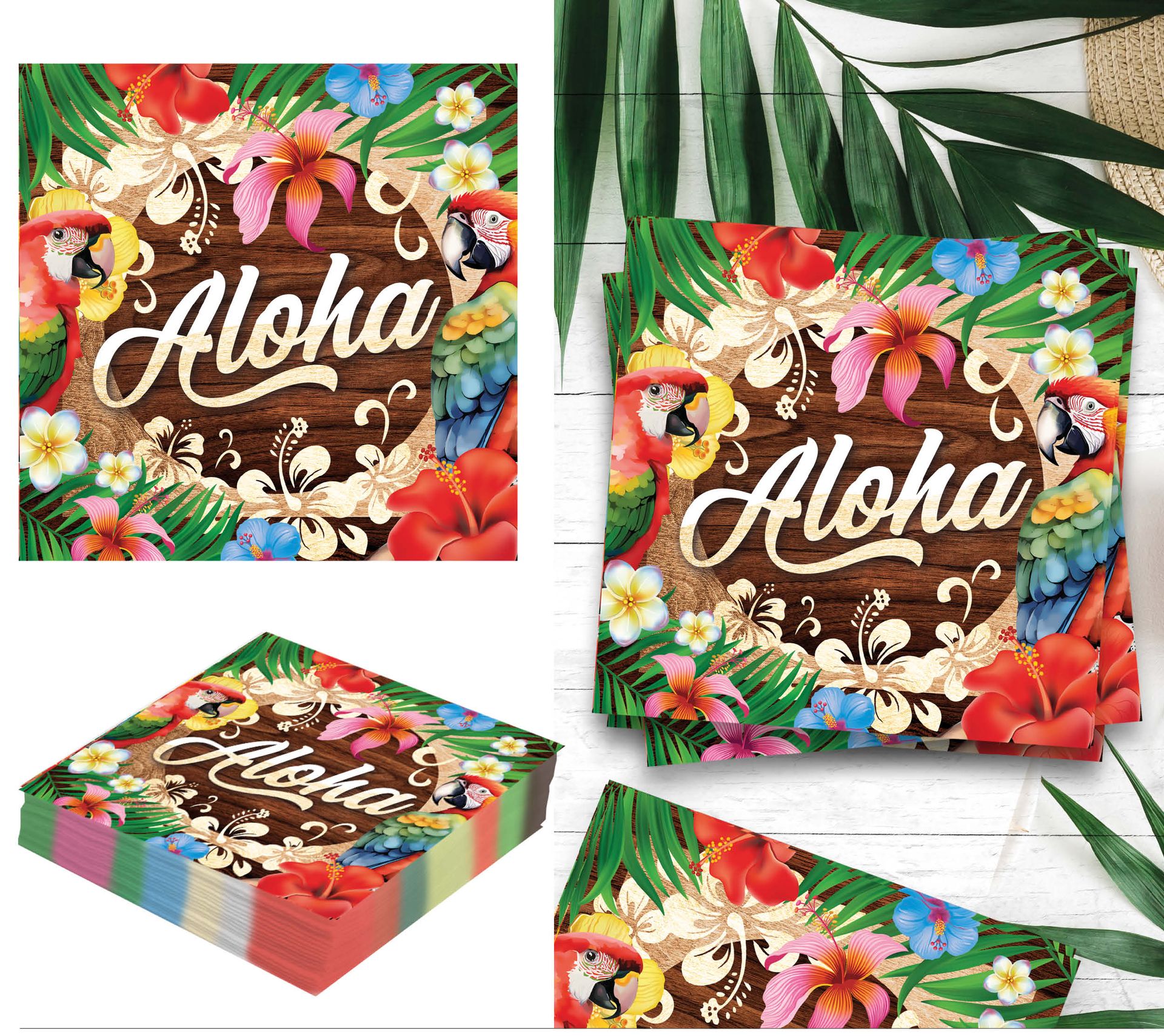 20 papieren servetten Aloha Hawaii