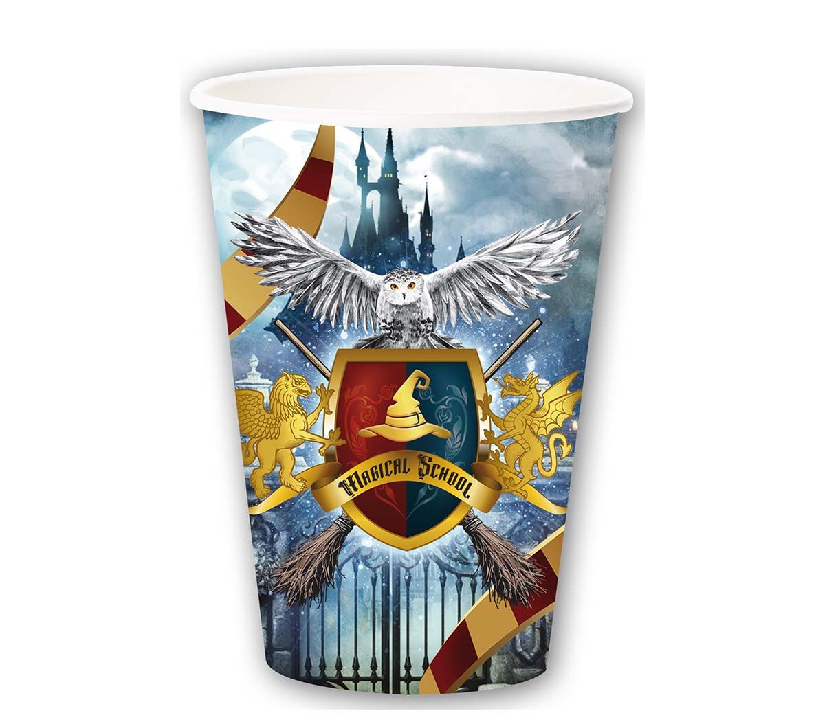 6 papieren drinkbekers Harry Potter 355 ml