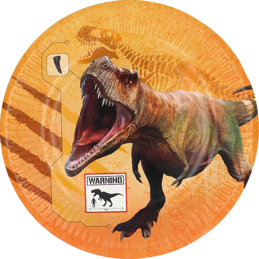 8 Papieren T-Rex Dino Bordjes