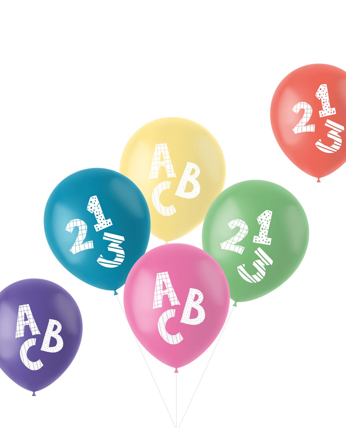 ABC 123 ballonnen set