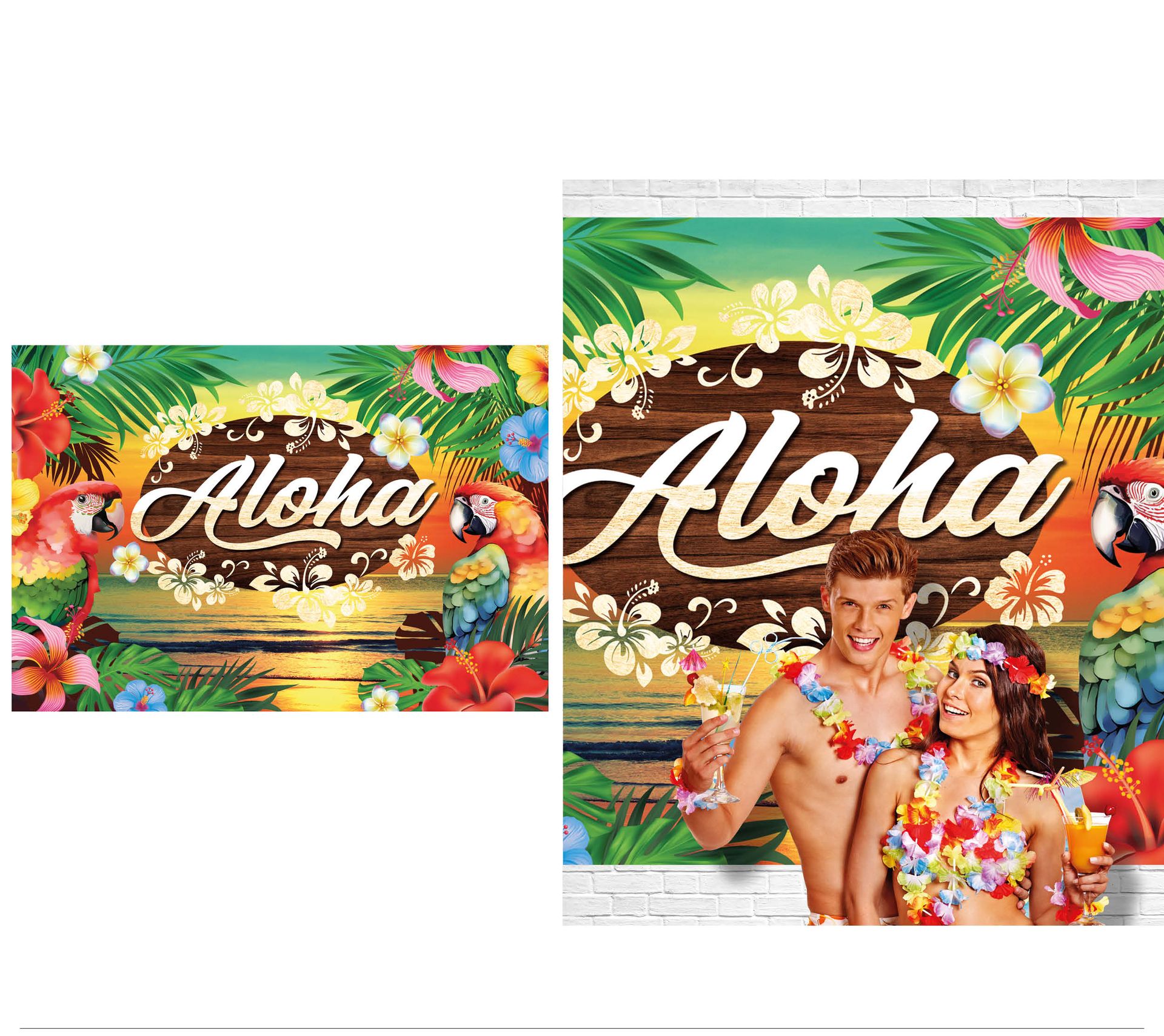 Aloha Hawaii photobooth decoratie