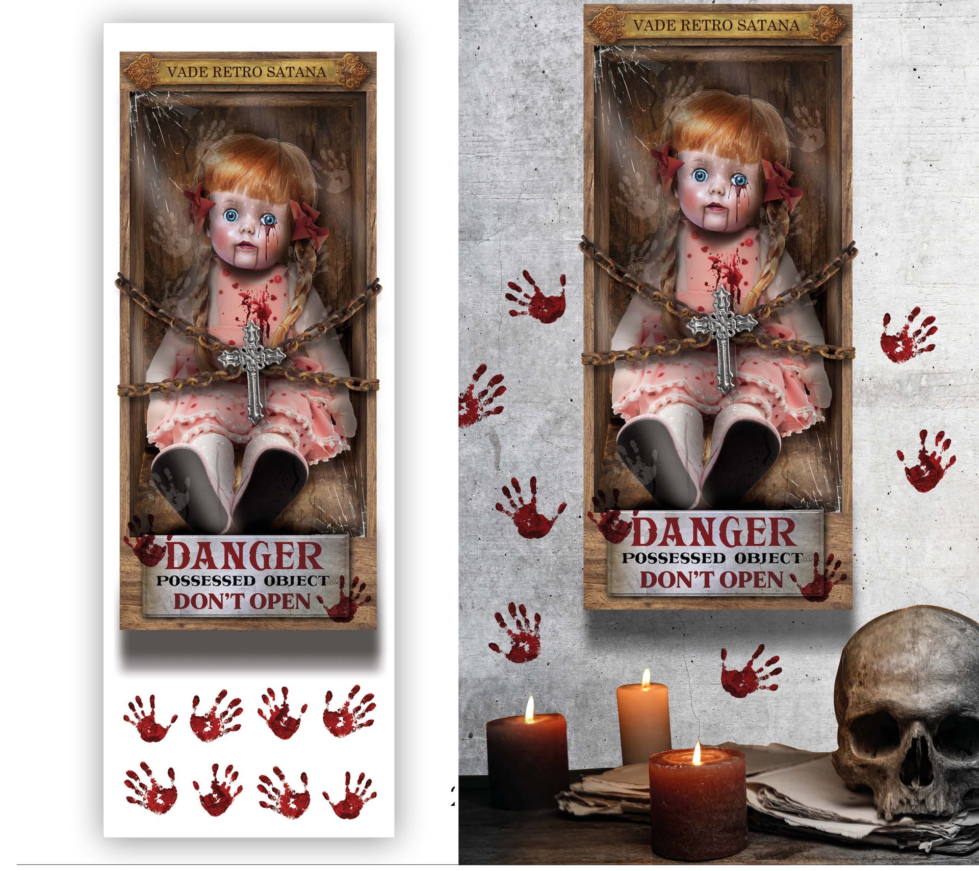 Annabelle horror stickers halloween