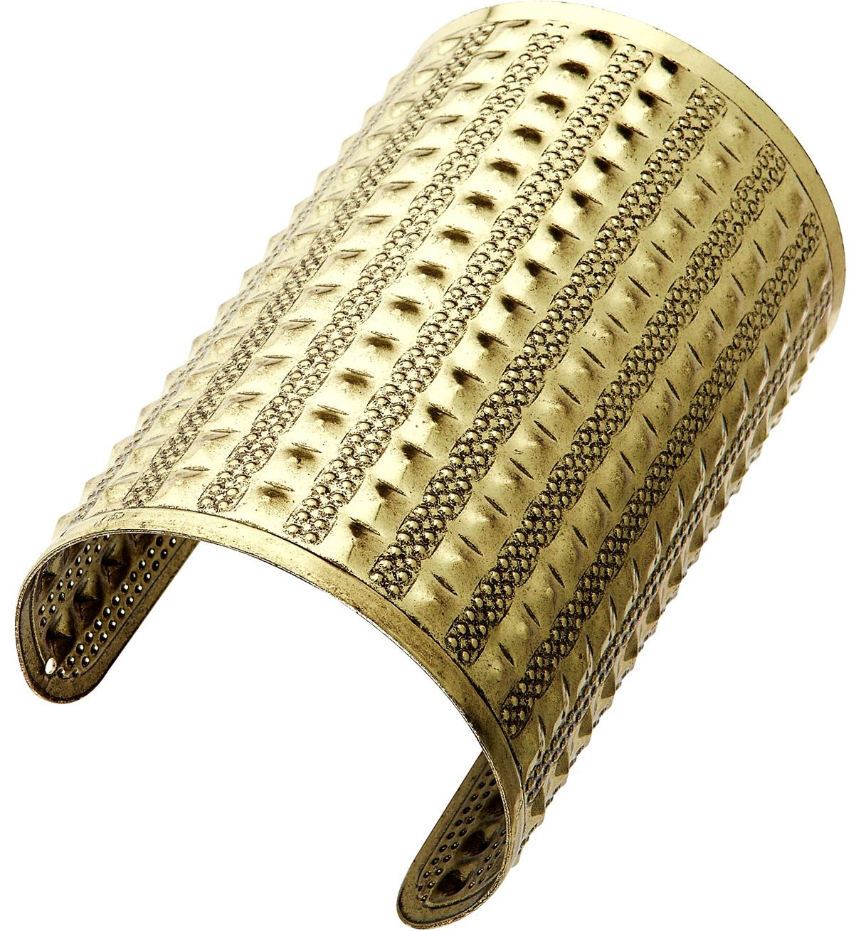 Armband goud met vierkante studs