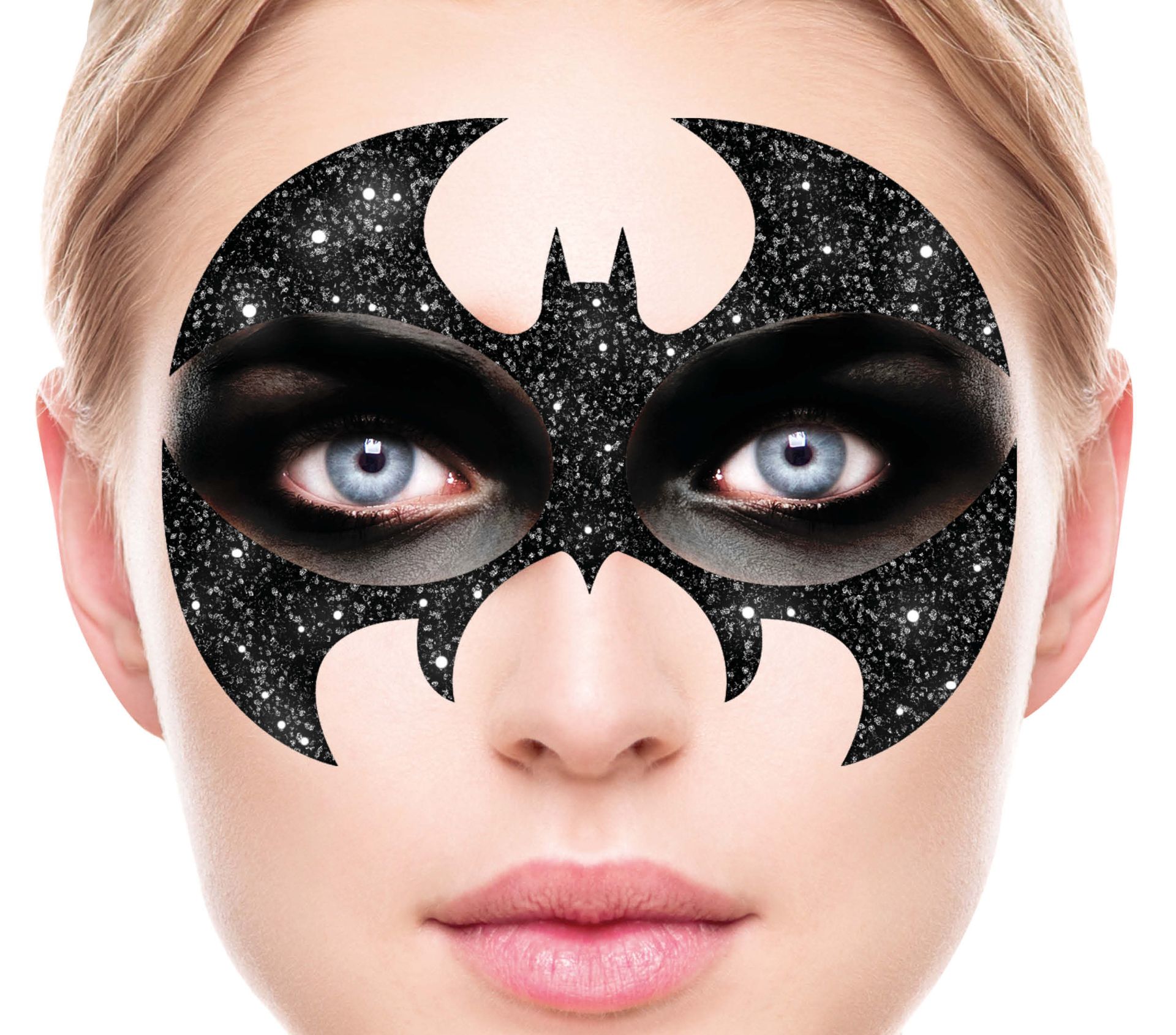 Batman glitter gezicht decoratie