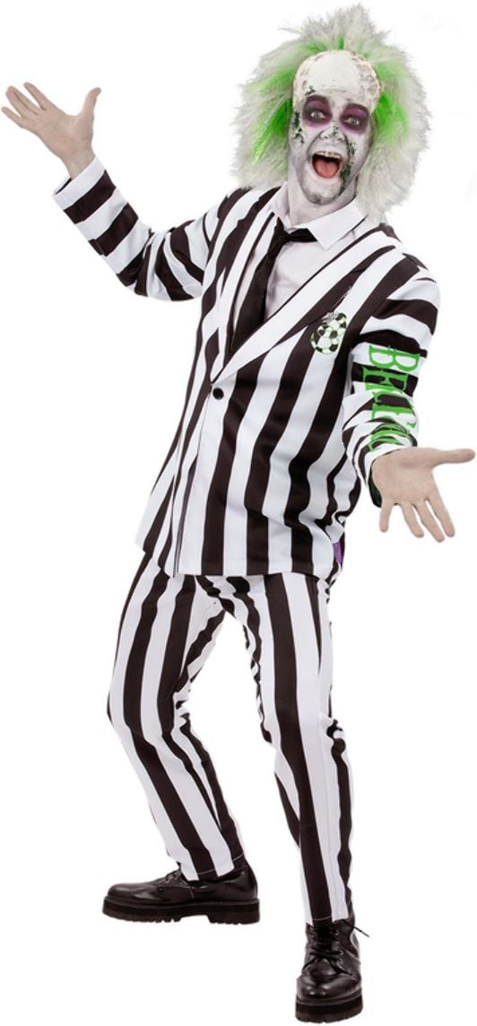 Beetlejuice Kostuum Mannen Zwart en Wit