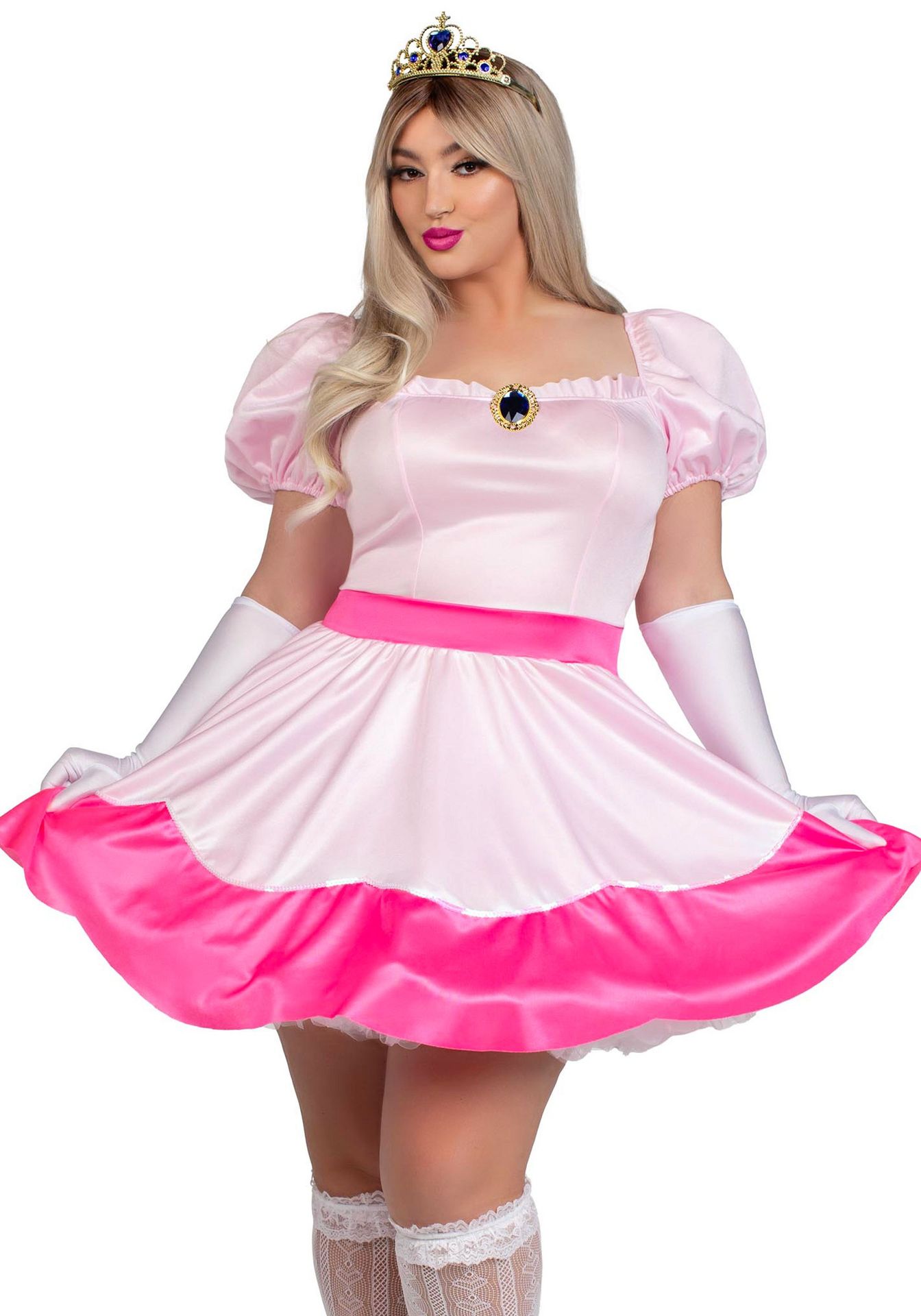 Betoverend Doornroosje Roze Prinsessenjurk Plus Size