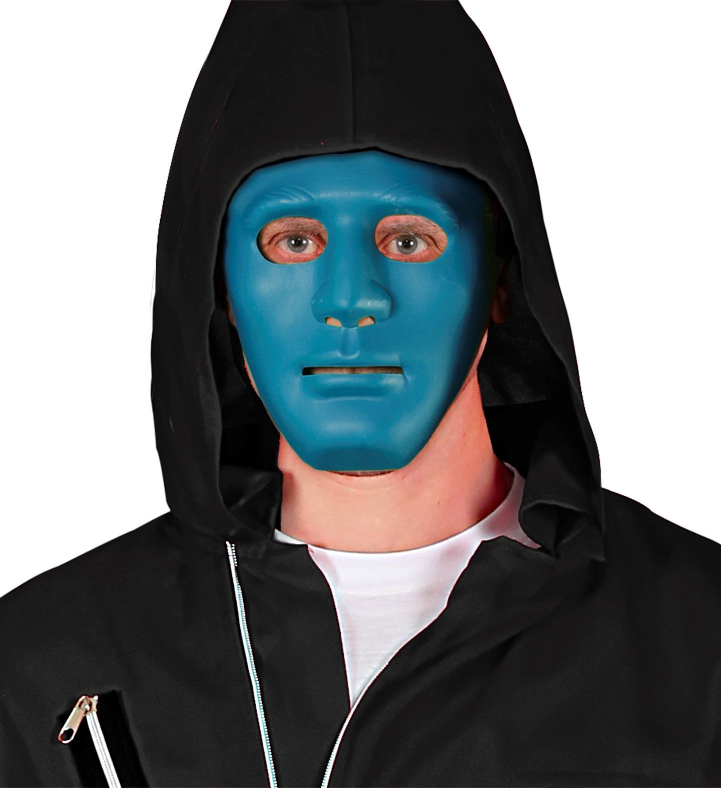 Blauwe anonymous masker