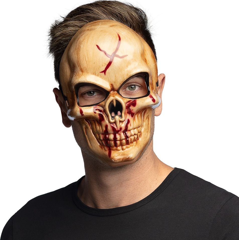 Bloody Skull Gezichtsmasker Halloween