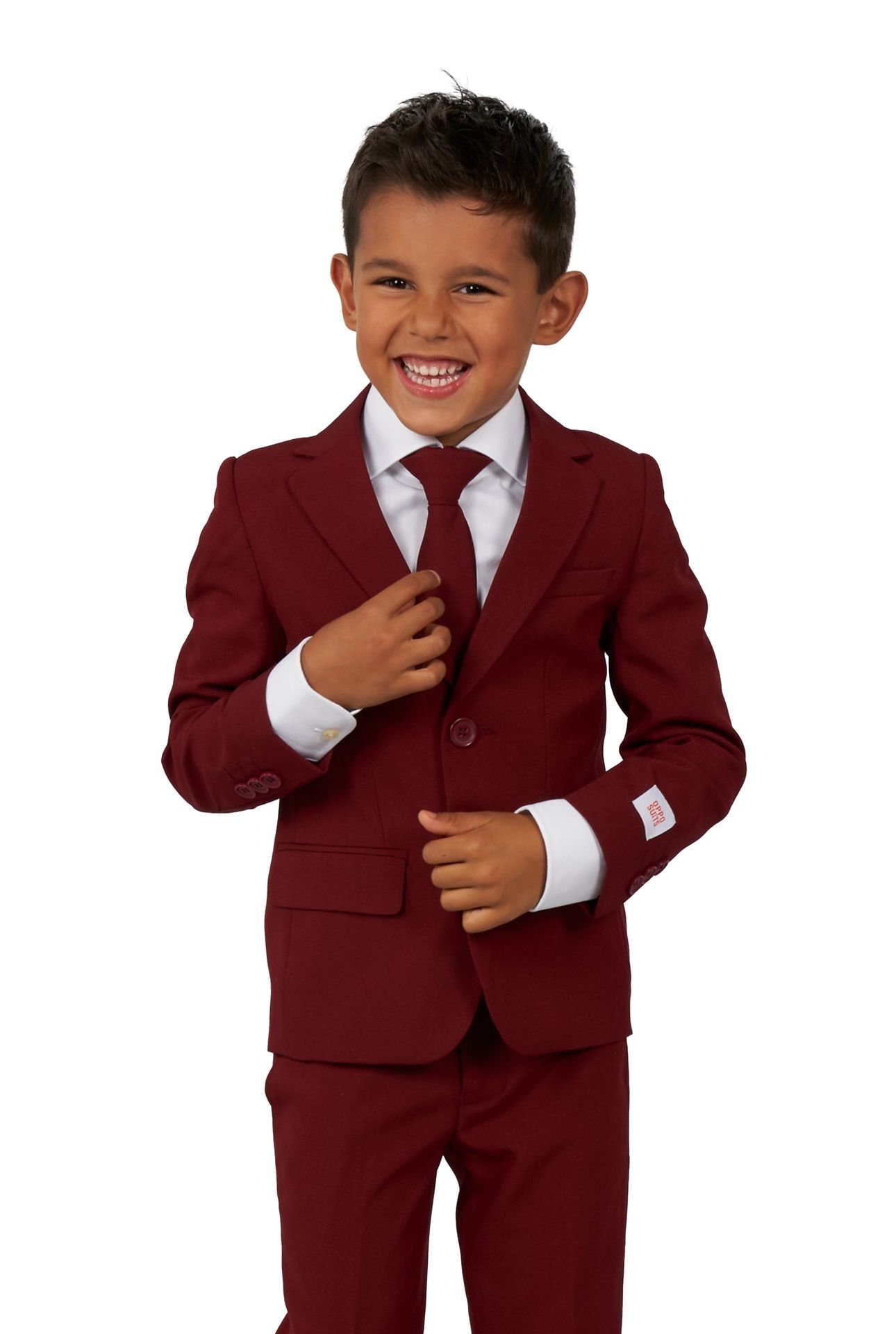 BOYS Blazing Burgundy suit Jongens Opposuits