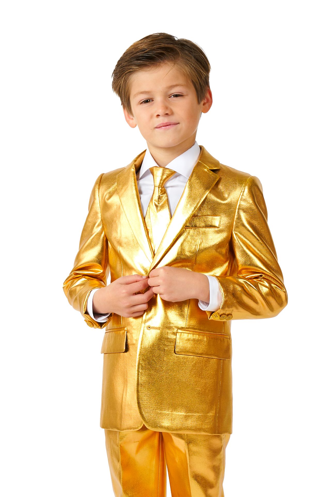 BOYS Groovy Gold suit Jongens Opposuits