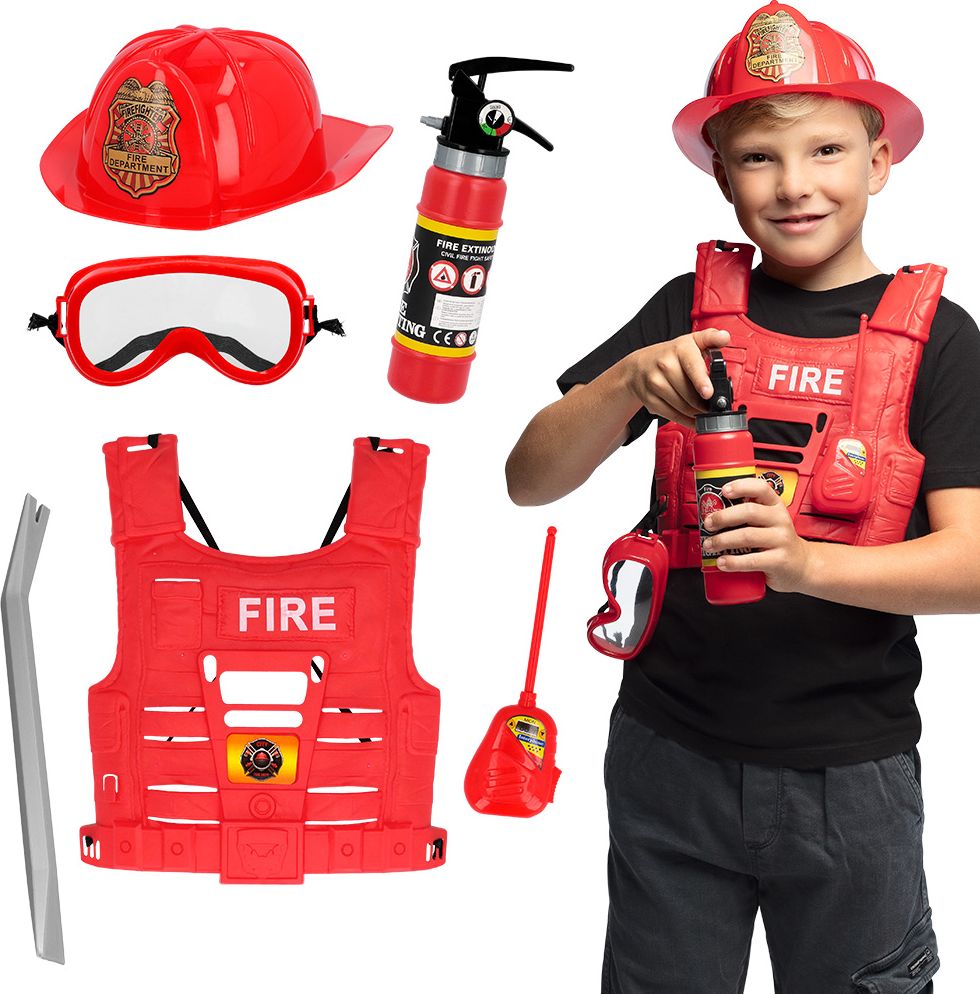 Brandweerman uitgebreide Accessoireset