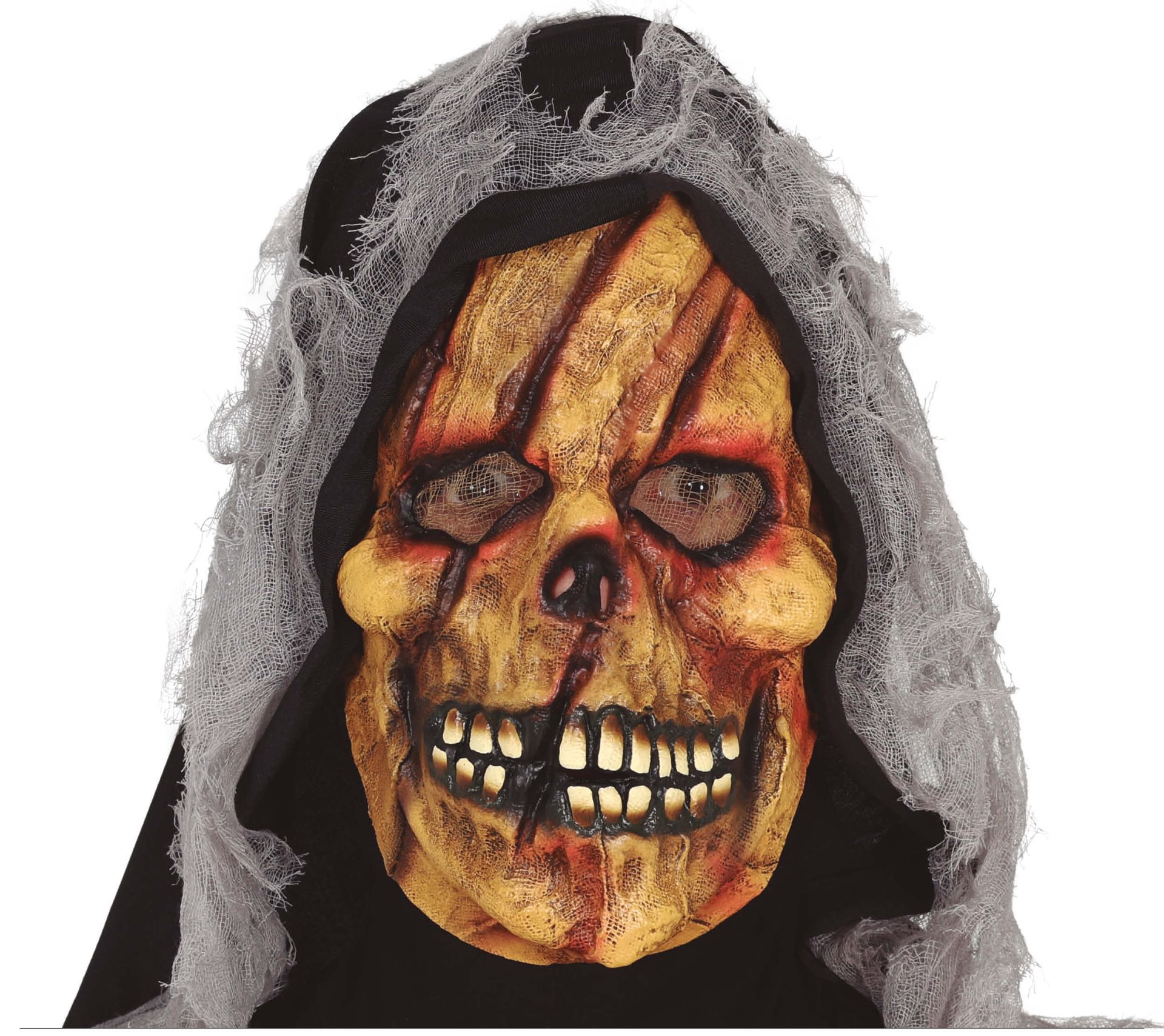 Bruin skelet masker met kap halloween