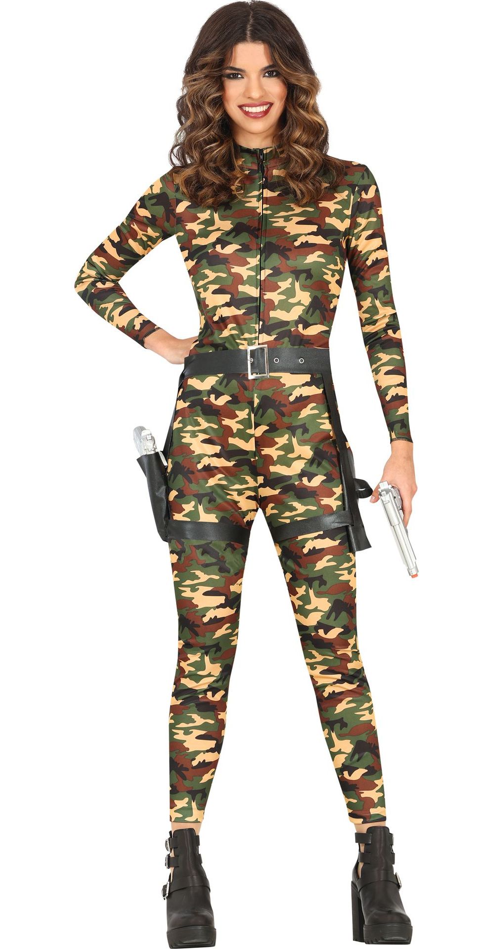 Camouflage Kostuum Dames Soldaat