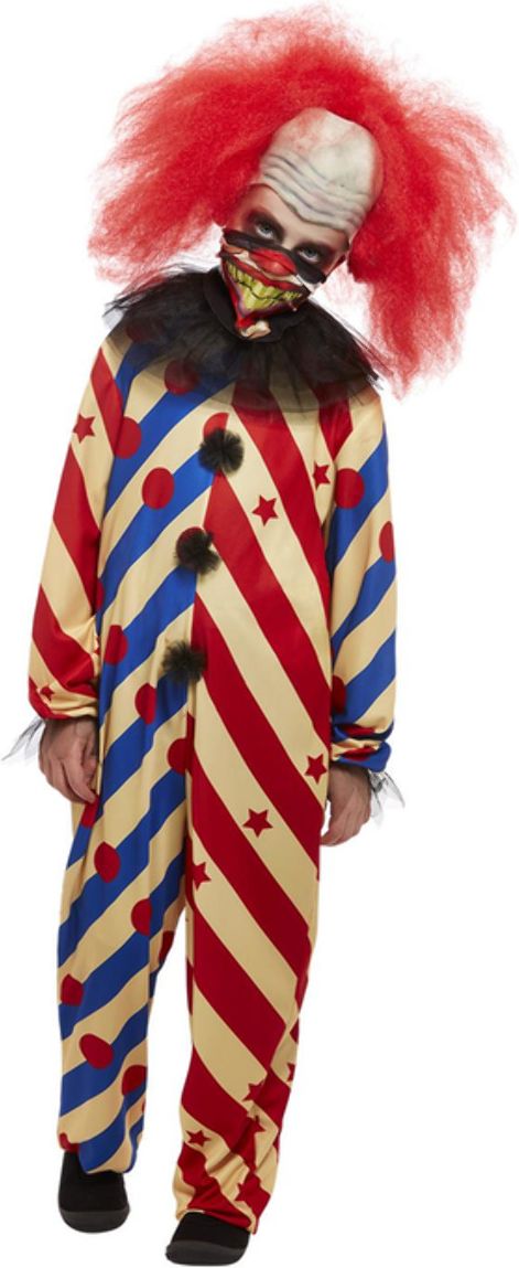 Clown Pak Kinderen Blauw en Rood