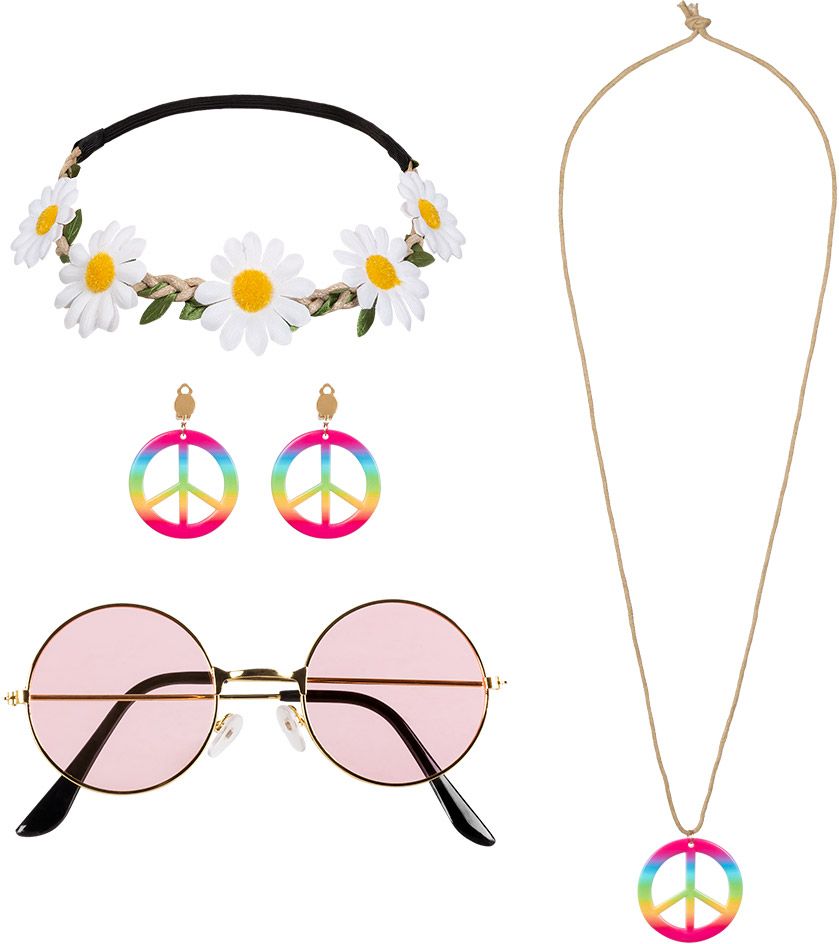 Complete hippie accessoire setje luxe