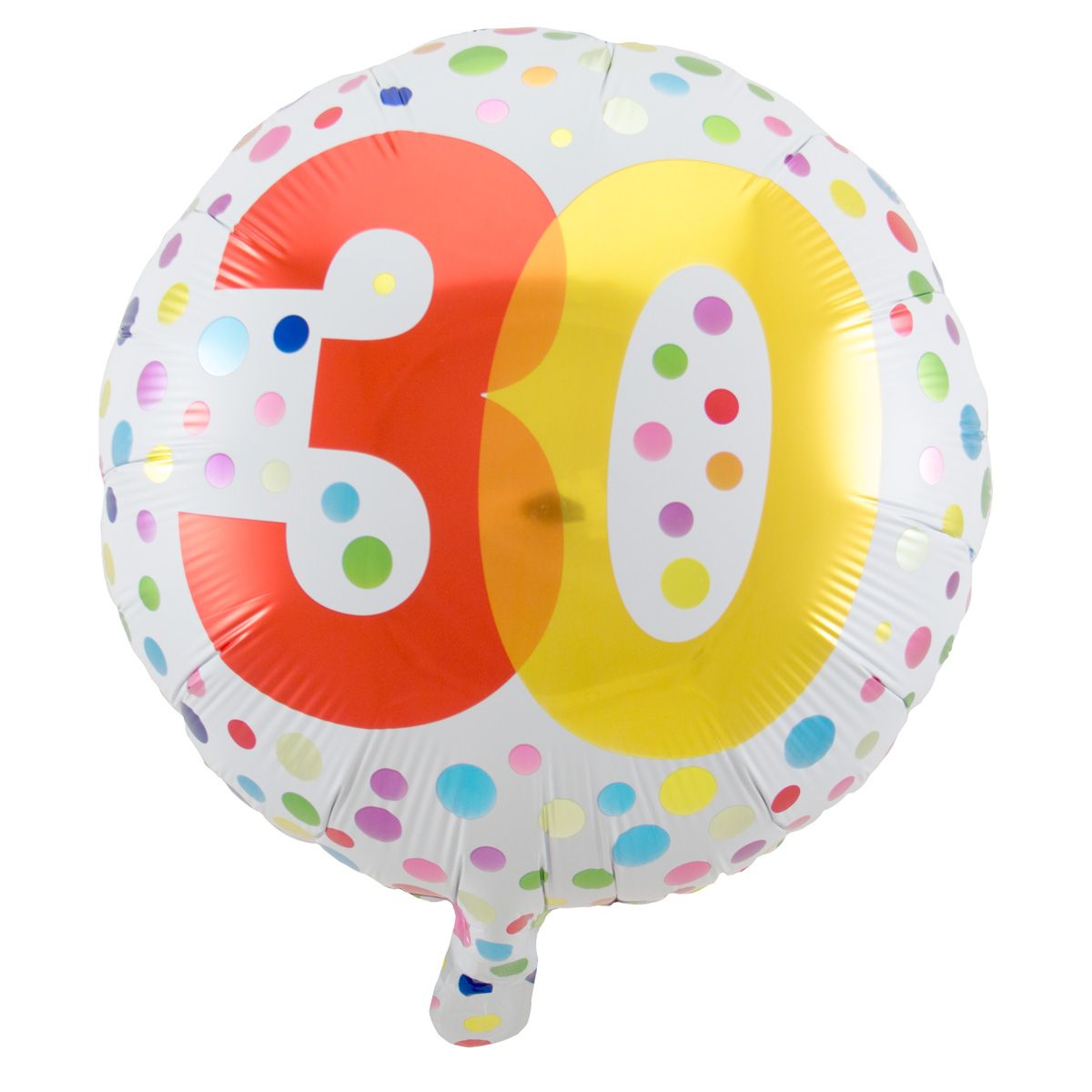 Confetti Birthday dots 30 jaar folieballon