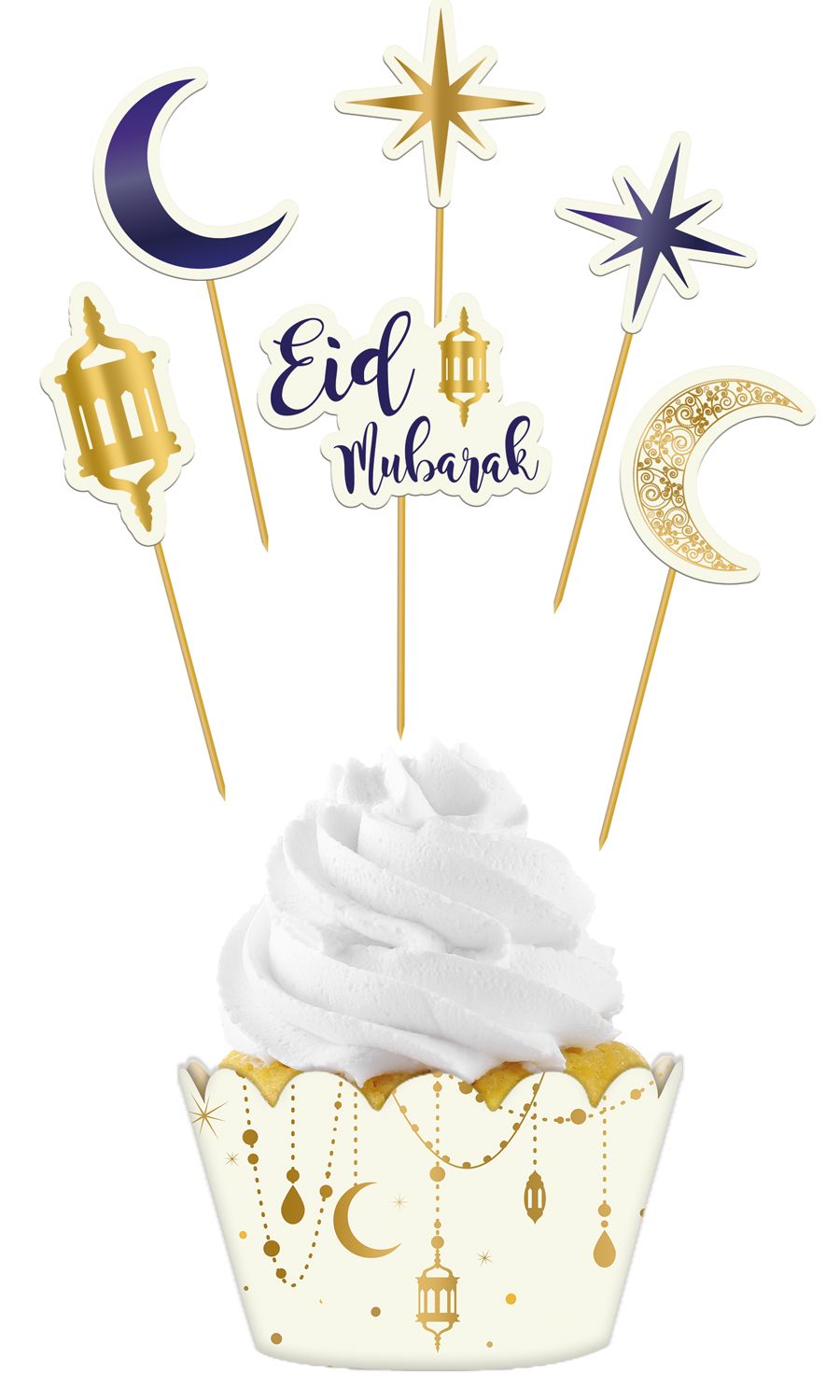 Cupcake Decoratie Set Eid Mubarak