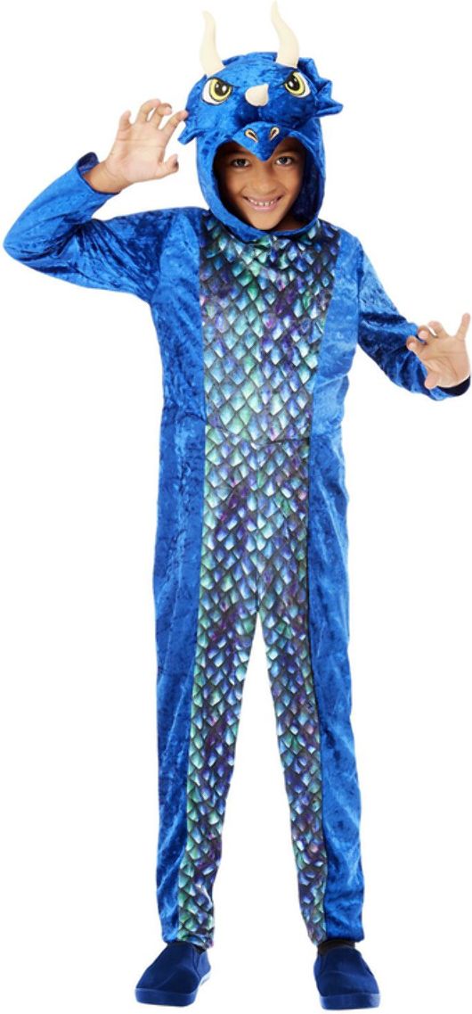 Dinosaurus Onesie Kinderen Blauw