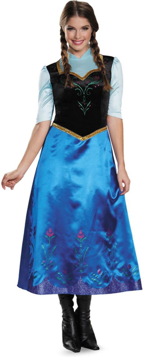 Disney Frozen Anna Jurk Dames Blauw