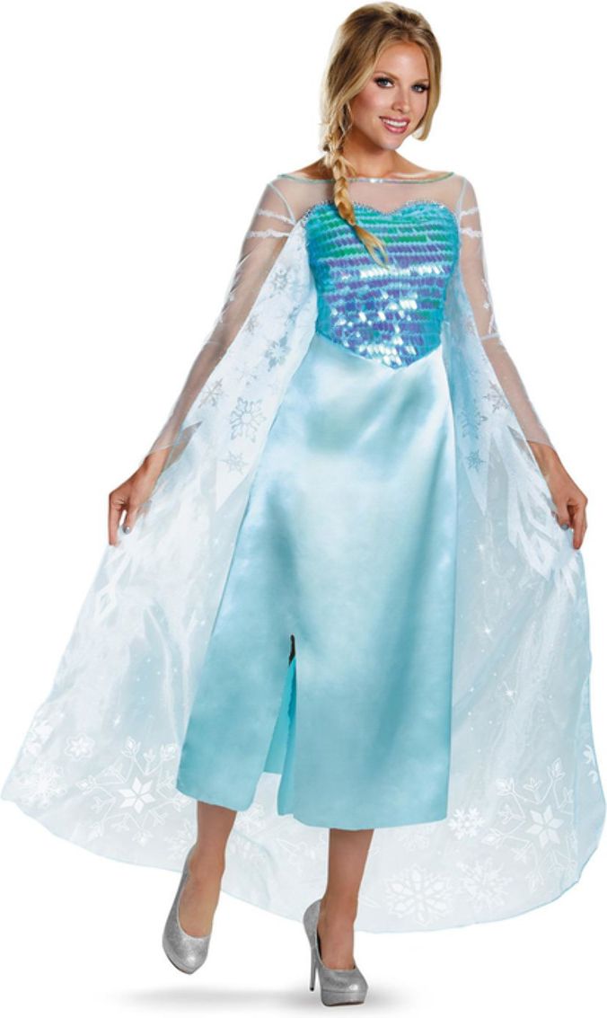 Disney Frozen Elsa Jurk Dames Blauw