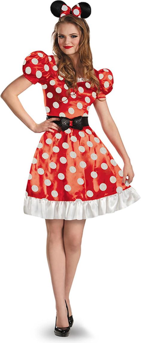 Disney Minnie Mouse Jurk Dames Rood