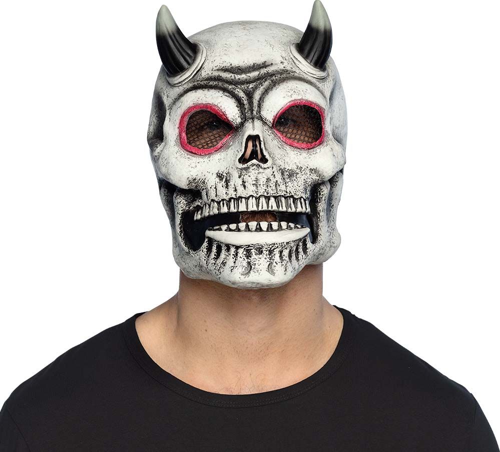 Duivel skelet hoofdmasker latex halloween