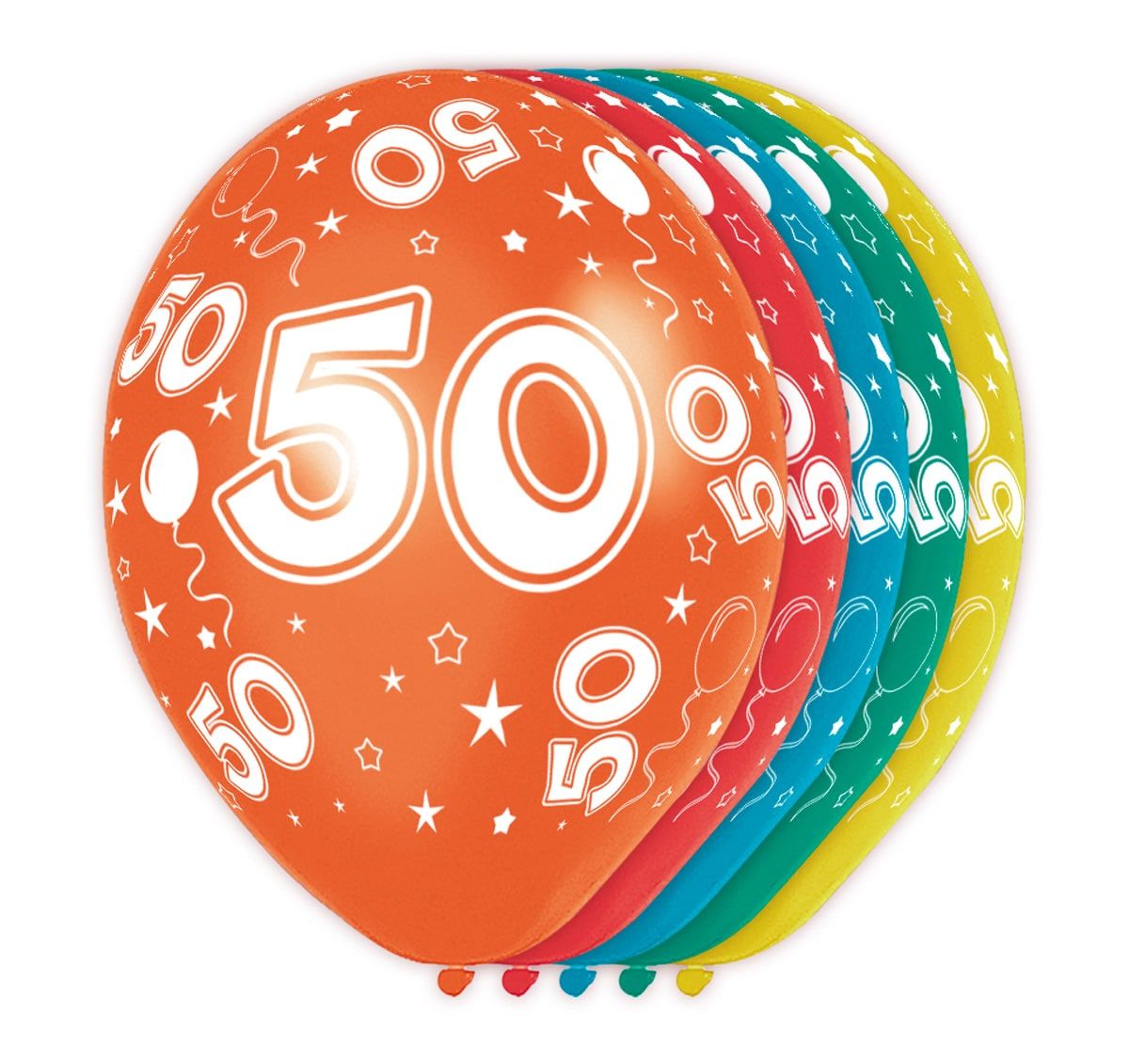 Feestelijke verjaardag ballonnen 50 jaar