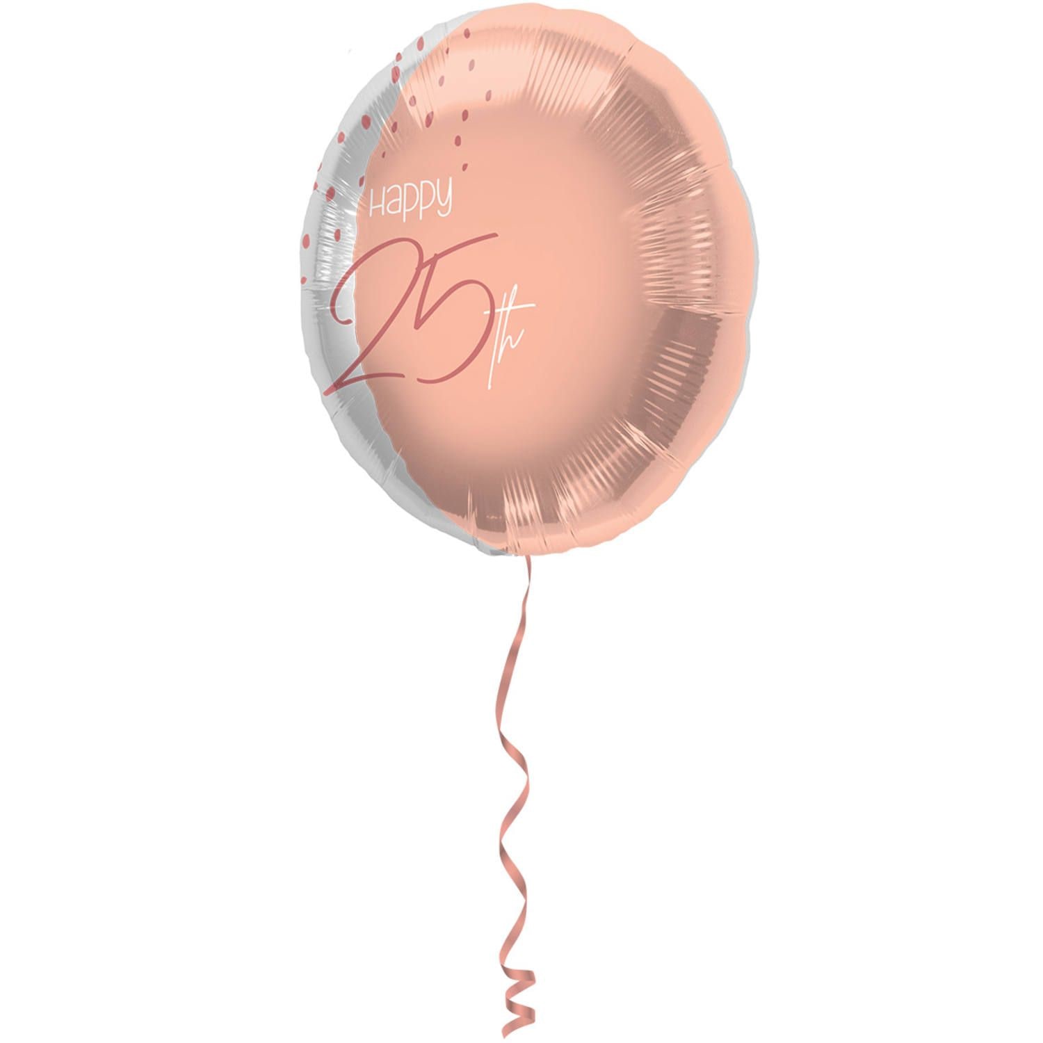 Folieballon elegant 25 jaar pink