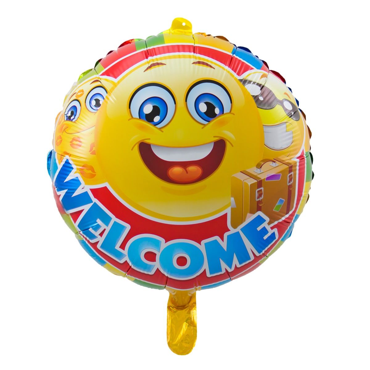 Folieballon emoticon welkom thuis 45cm