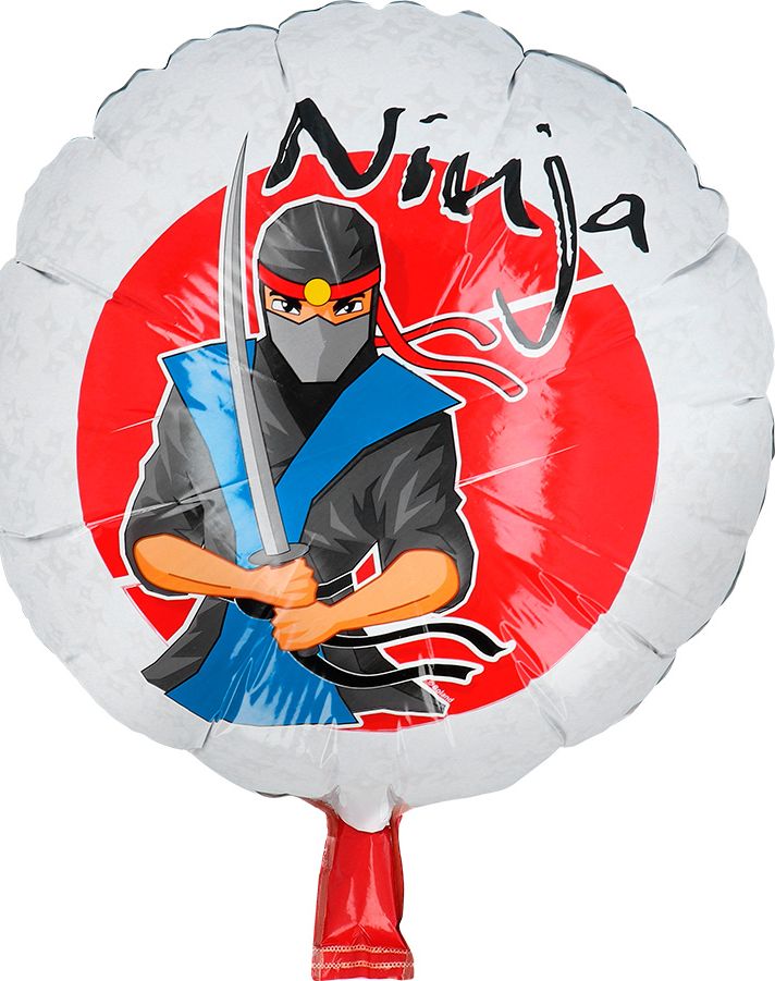 Folieballon Ninja rond 45cm