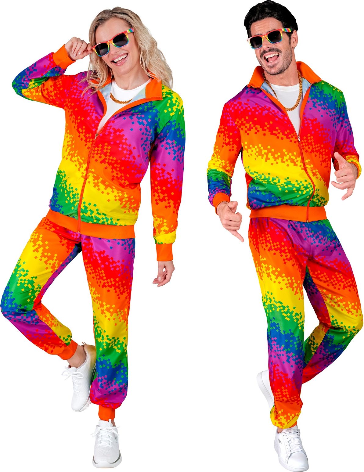 Fout trainingspak regenboog pixels