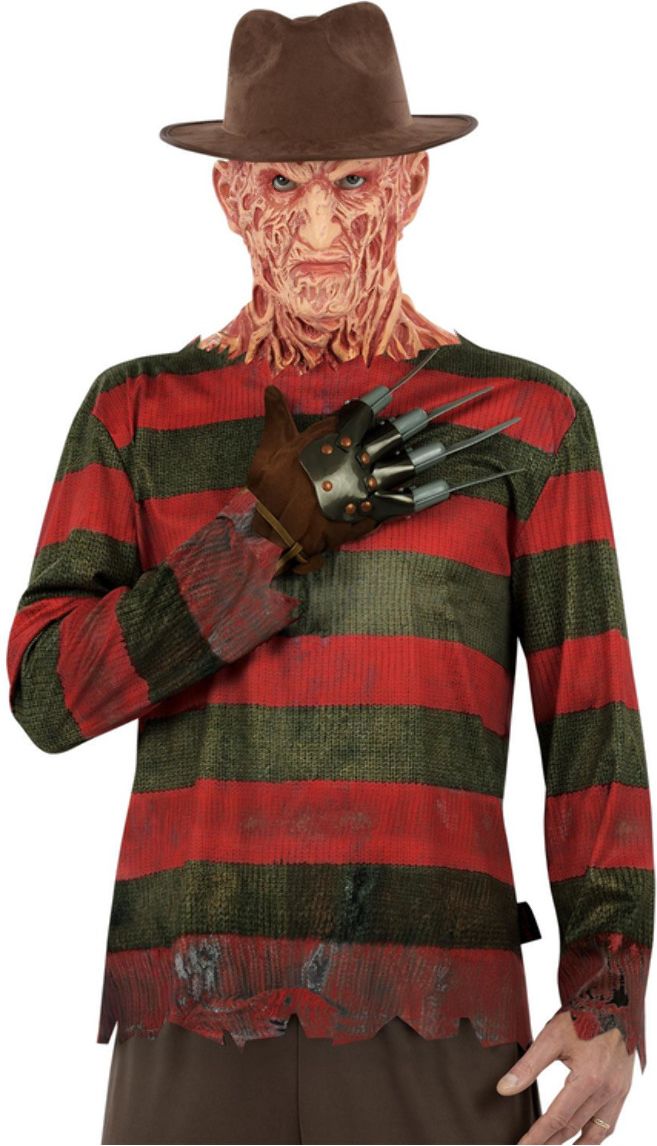 Freddy Krueger outfit Mannen Rood