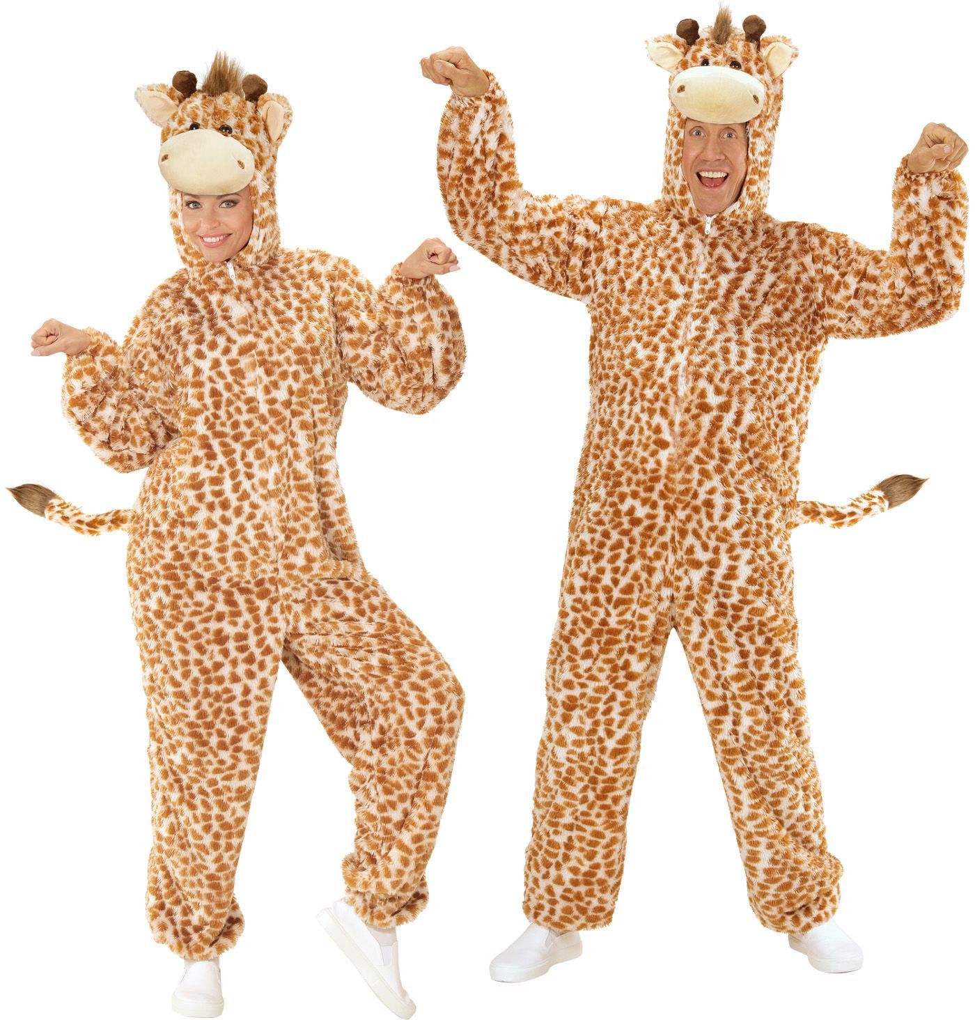 Giraffe onesie volwassenen