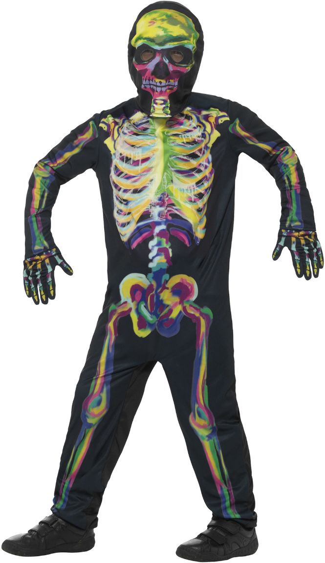 Glow in the dark skeletten pak jongens