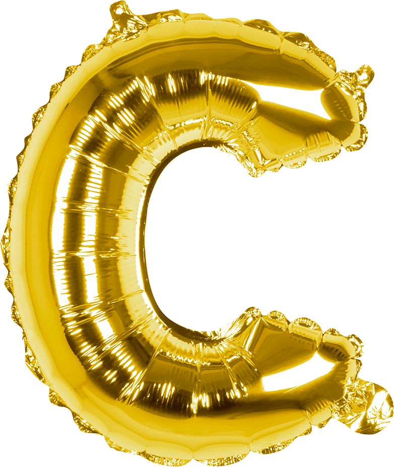 Gouden ballon letter C