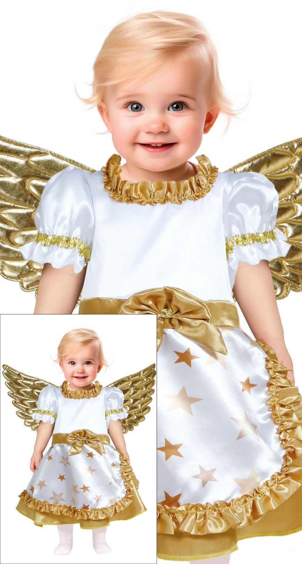 Gouden engel outfit baby