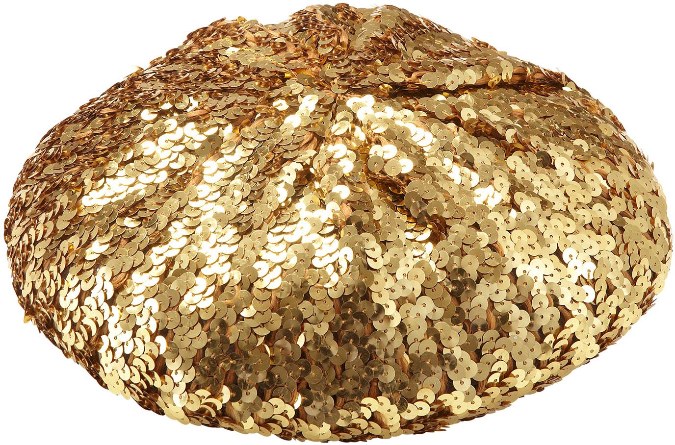 Gouden pailletten baret