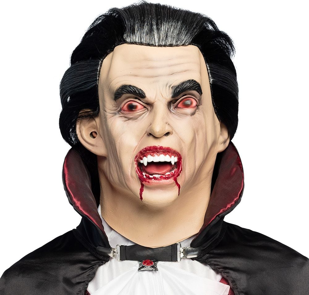 Graaf Vamp Latex Hoofdmasker halloween