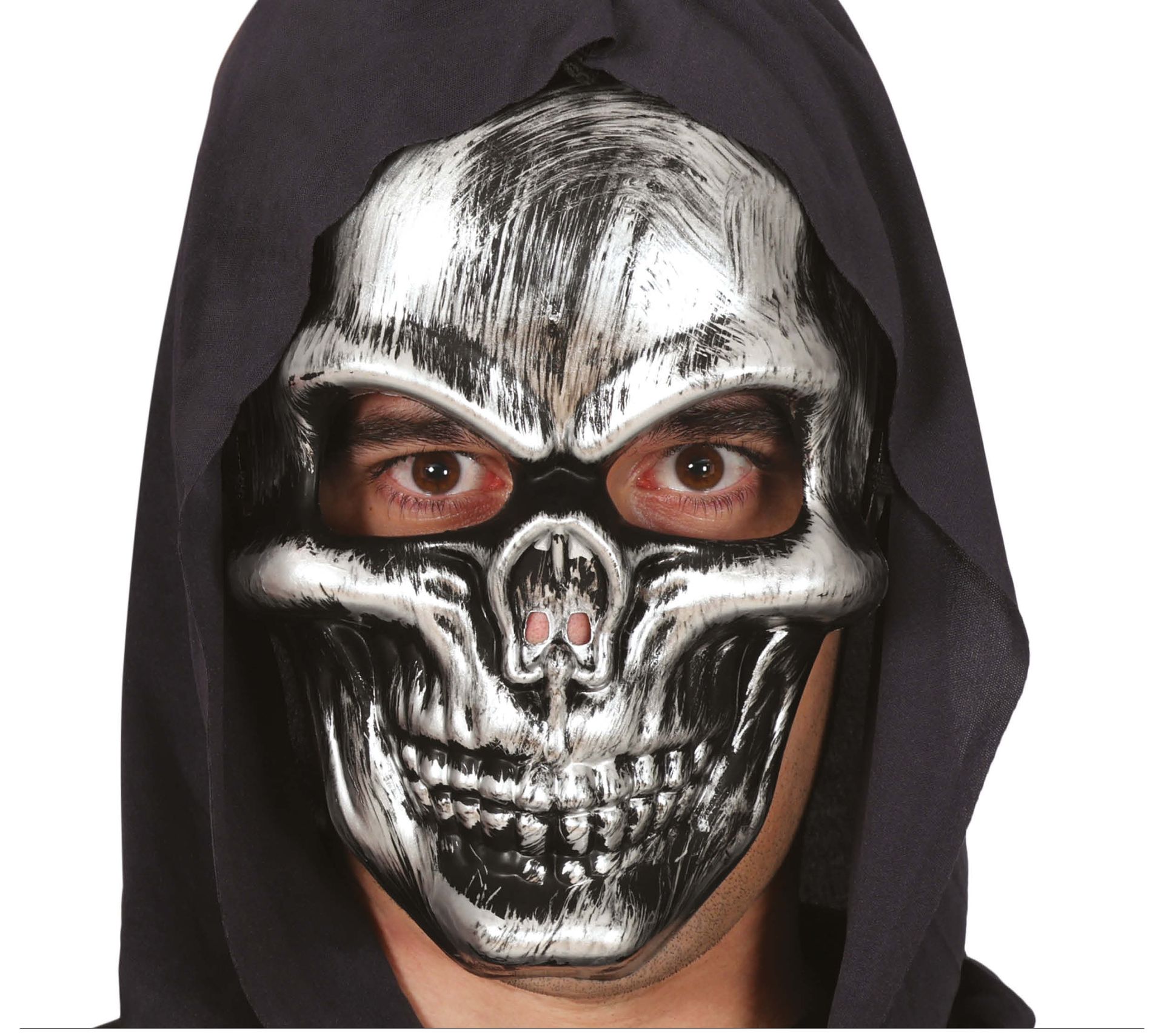 Grijs schedel masker halloween