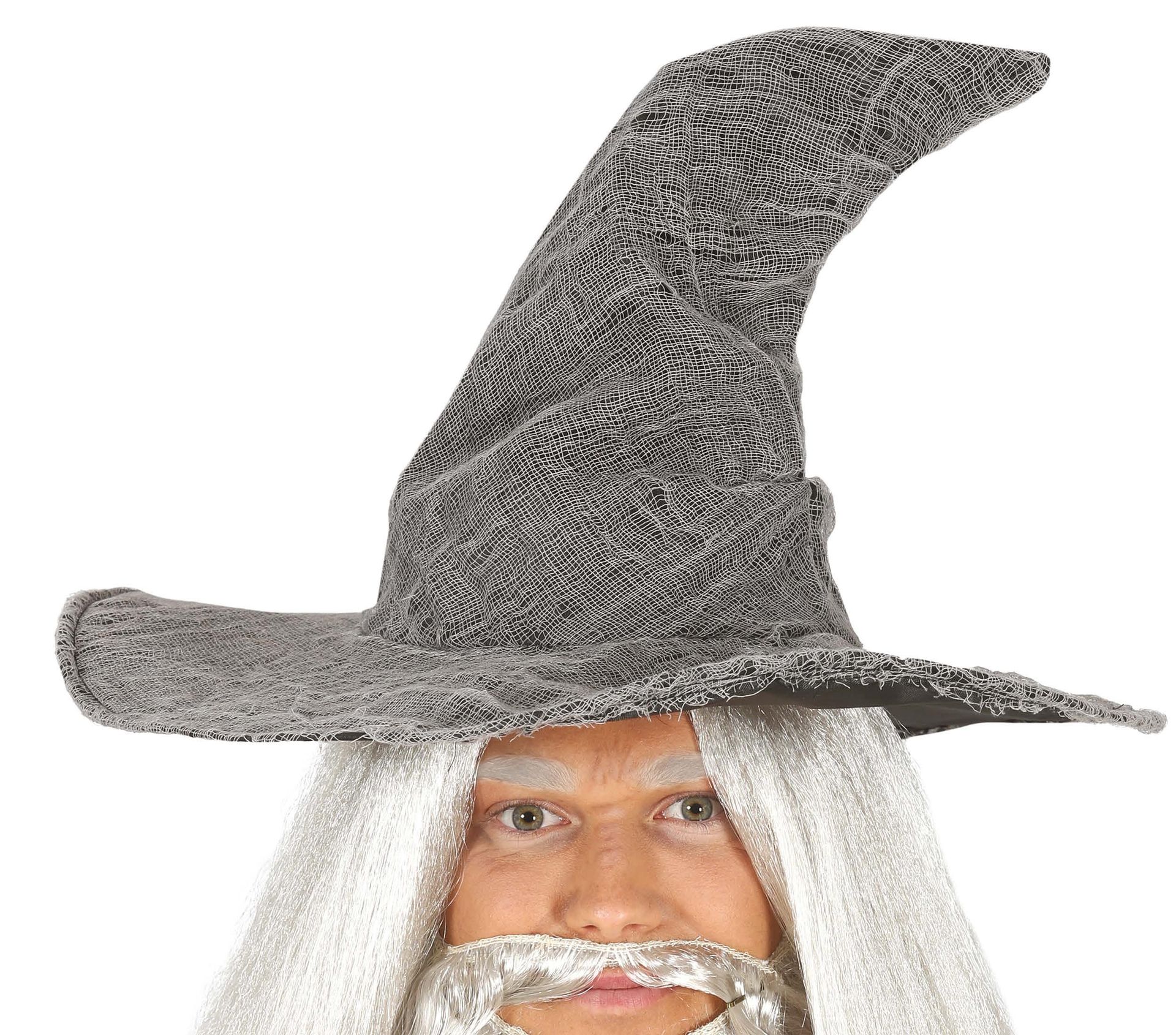 Grijze Gandalf tovenaarshoed