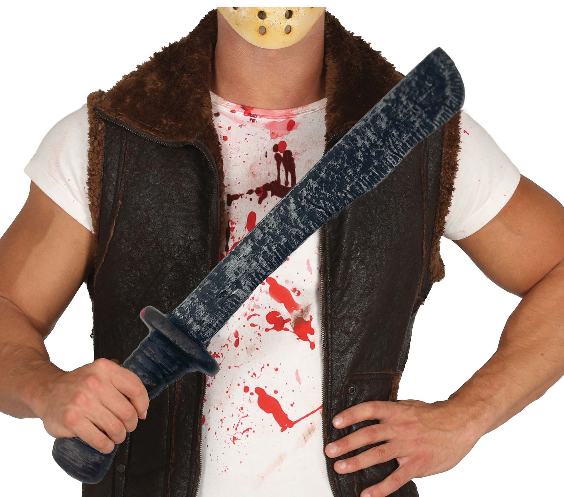 Grijze machete 50 cm halloween