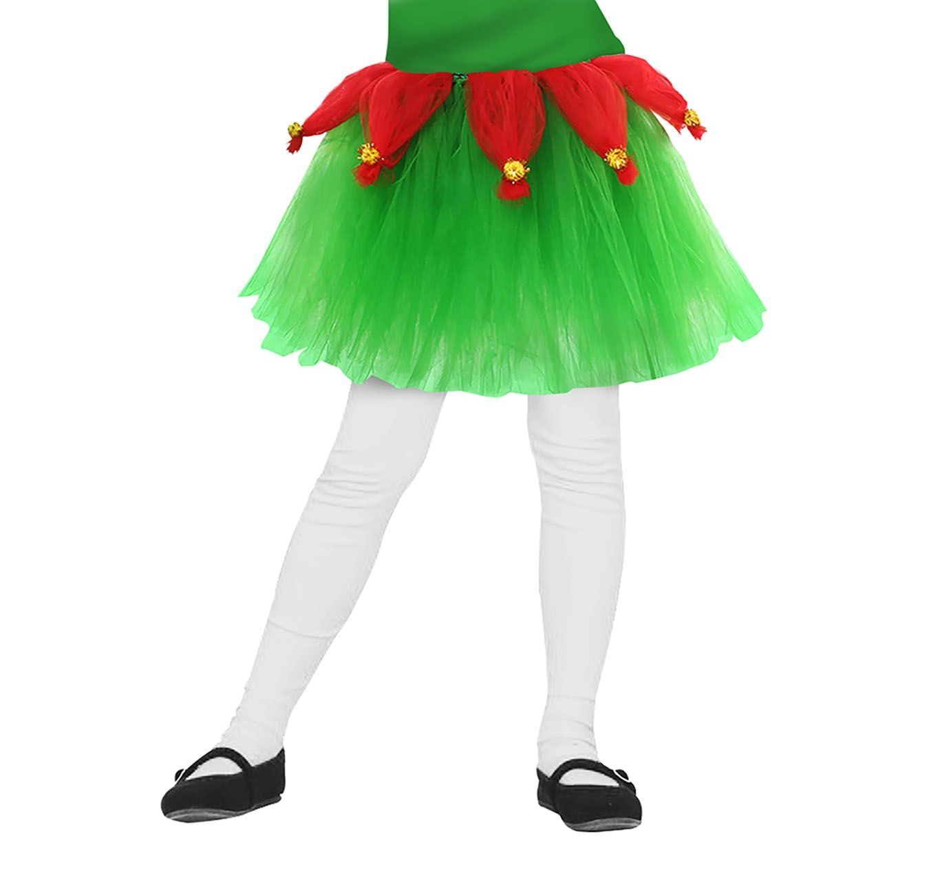 Groene kerst elf tutu kind