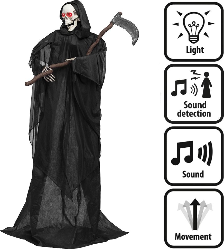 Halloween decoratie cutting reaper licht, geluid & beweging