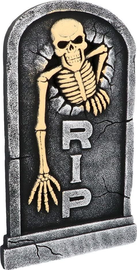 Halloween Decoratie Grafsteen Skelet 'RIP'