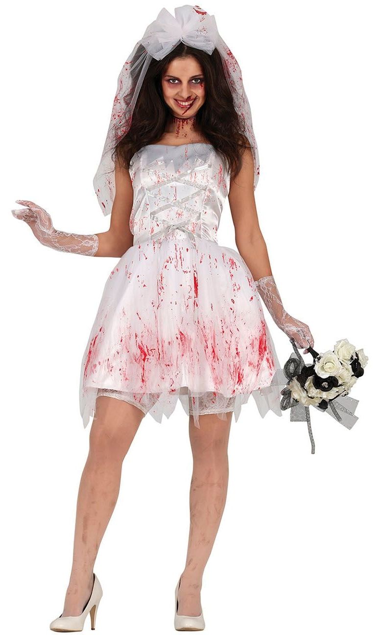 Halloween killer bride bruidsjurk dames