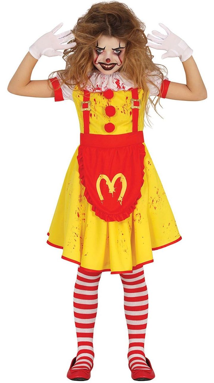 Halloween McDonalds horror clown meisjes