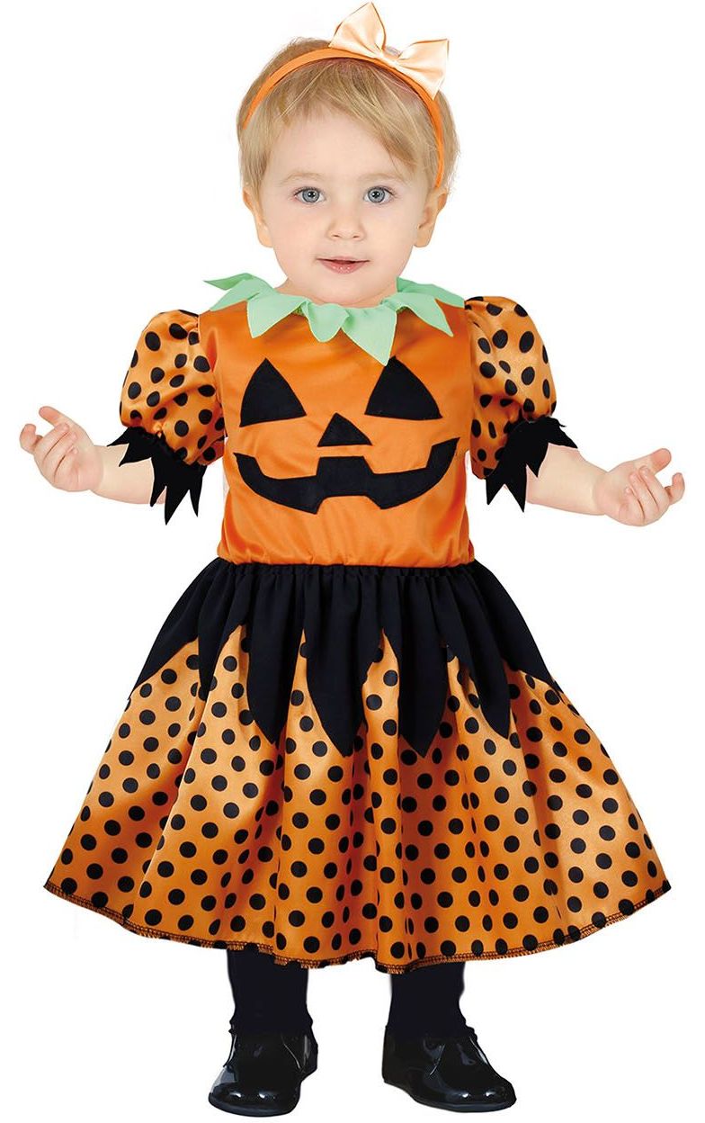 Halloween oranje pompoen jurkje baby