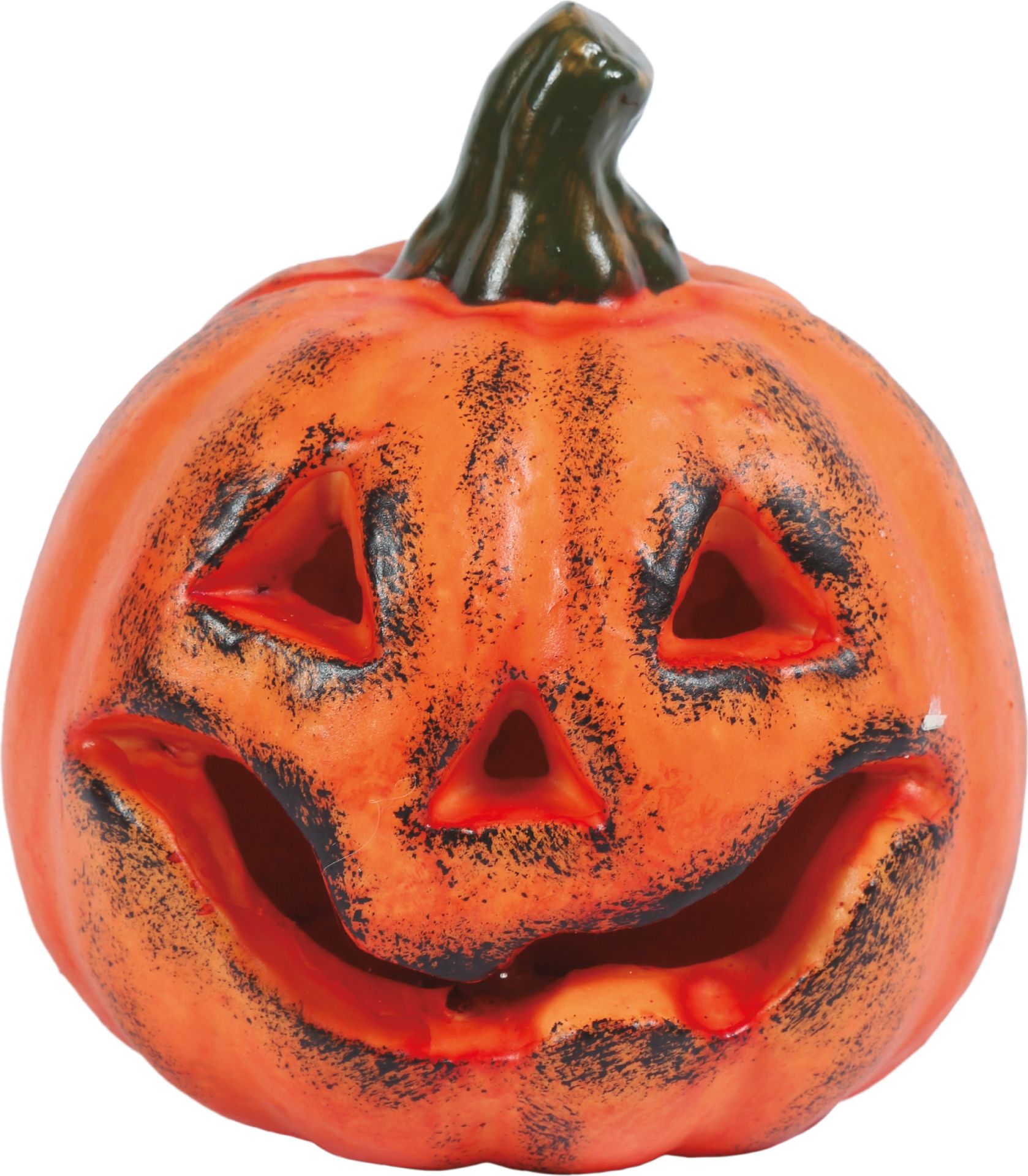 Halloween pompoen decoratie 17cm