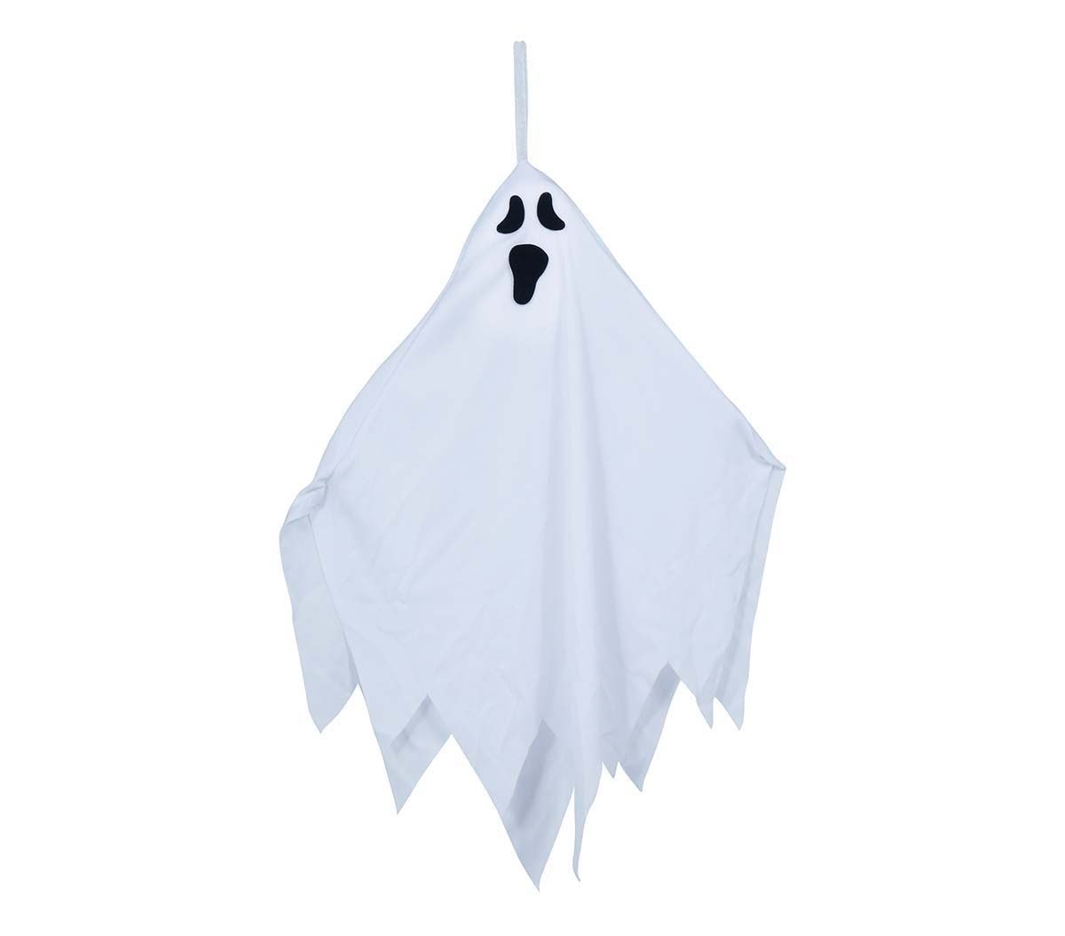 Hangdecoratie spook met licht halloween 120 cm