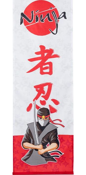 Hangende Ninja Banner 30 x 100 cm